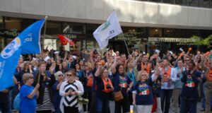Une manifestation en soutien à nos équipes de négos