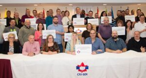 Les membres du Bureau national de direction du SDI ainsi que les observatrices et observateurs à la réunion appuient toutes les équipes de négociation en cette journée d’action du 19 mars!!! CIU National Board of Directors and Observers stand in Solidarity with all Bargaining Teams on this day of action – March 19!!!