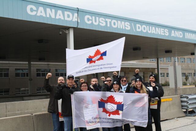 Photo from the CIU 019 Rally at Blue Water Bridge, Nov 28