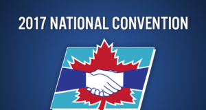 Photos du Congrès national du SDI 2017 Banner for the 2017 CIU National Convention, which will take place from September 29 to October 1st, 2017, in Ottawa, with the slogan "united and looking to the future"