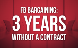 FB bargaining: 3 years without a contract