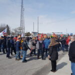 Manif à Lacolle