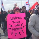 Manif à Lacolle