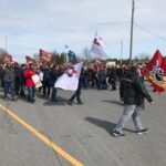 Manif à Lacolle