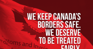 FB Bargaining: Back to the Negotiation Table Picture of the CIU flag stating "We keep Canada's borders safe. We deserve to be treated fairly"
