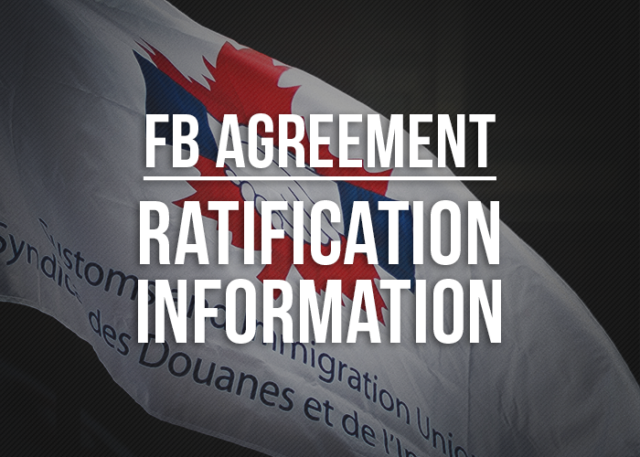 Image of CIU flag with the words "FB Agreement Ratification Information"