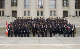 Agents frontaliers lors du Service commémoratif 2018 de la police et des agents de la paix