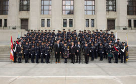 Border Services Officers attending the 2018 Police and Peace Officers' Memorial Service