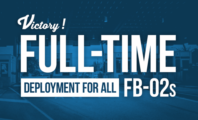 Déploiement à temps plein pour les FB-02