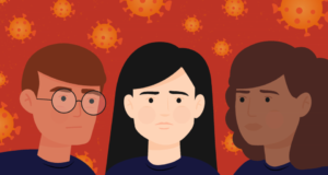 COVID-19 : ressources pour préserver sa santé mentale Drawing of three people