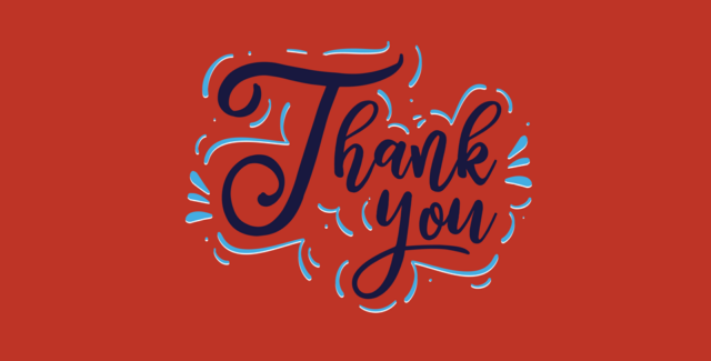 Image with the words thank you on it