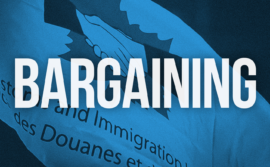 CIU flag with the word bargaining
