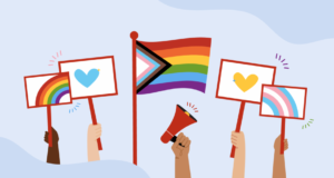 PSAC celebrates Pride Pride Banner — Bannière de la Fierté