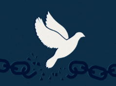 L’AFPC souligne le premier Jour de l’émancipation au Canada Drawing of dove and broken chains for emancipation day