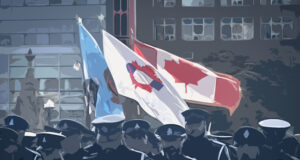 45e Service commémoratif annuel des policiers et agents de la paix canadiens Illustration depicting peace officers