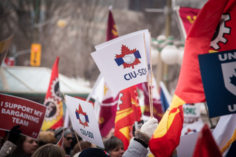 What happens at 12:01 a.m. on April 19, and additional information regarding the strike, picket lines, and essential services